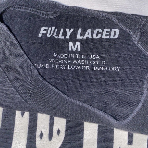 Fully Laced T-Shirt Size Men Black Graphic‎ - Picture 5 of 9